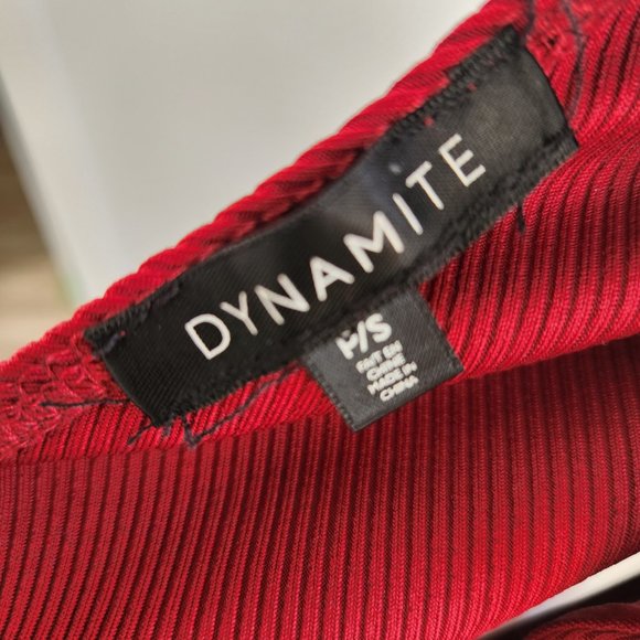 One Shoulder Red Bodysuit - Picture 4 of 5